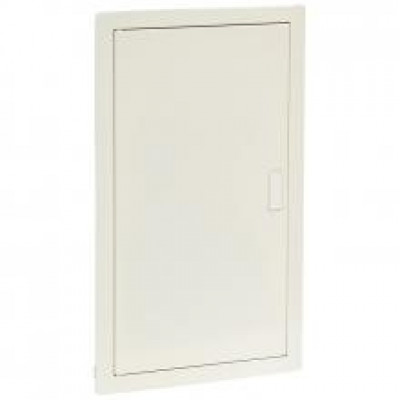 Coffret Encastre 3 Rangees Porte Metal Blanche Electricite