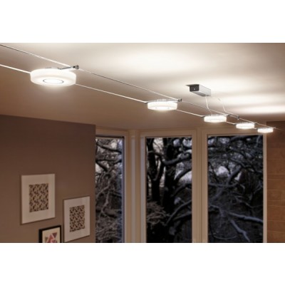 Kit câble tendu DiscLED I 5x4W Câble tendu Eclairage intérieur Eclairage Bâtir Moins Cher Kit câble tendu DiscLED I 5x4W Câble tendu Eclairage intérieur Eclairage Bâtir Moins Cher