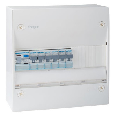 Tableau électrique Hager - 25A Q3, 10A Q2, 16A Q3 Et Prise U10A (occasion)