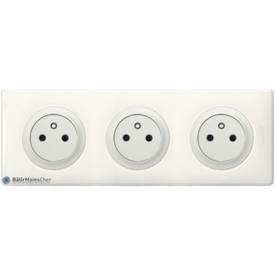 Legrand CELIANE 68903 - Plaque Triple TITANE Anodisé Celiane