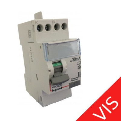 411611 Interrupteur différentiel LEGRAND 40A 30mA type AC 230V 2P vis//vis