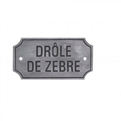 Get Wallpaper Plaque Metal Drole De Zebre Plaque De Porte Decor De La Maison For iPhone