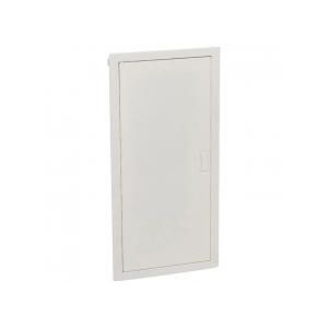 Coffret encastré 4 rangées porte métal blanche