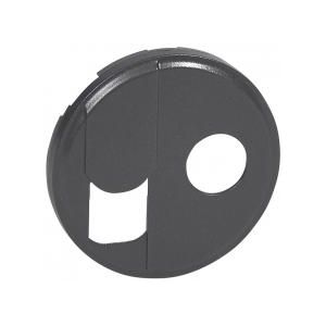 Enjoliveur Legrand prise RJ45 + TV - Graphite (Electricité) - 067939