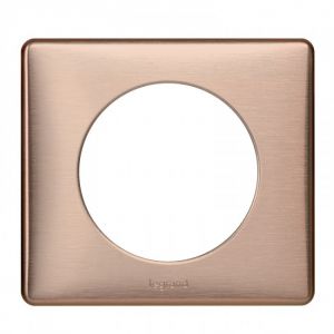 Plaque 1 poste Céliane Copper