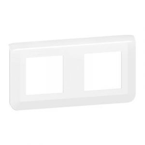 Plaque de finition horizontale Mosaic pour 2x2 modules blanc 078804L Legrand