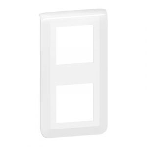 Plaque de finition verticale Mosaic pour 2x2 modules blanc 078822L Legrand