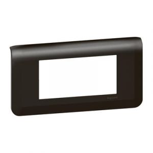 Plaque de finition horizontale Mosaic pour 4 modules noir mat 079054L Legrand