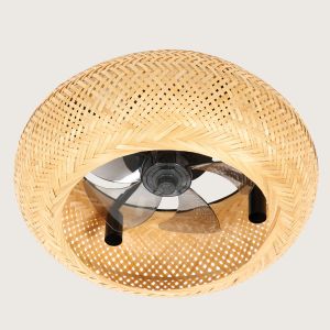 Ventilateur de plafond avec éclairage, série Canisséa référence 112449 de FARELEK.