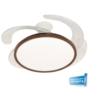 Ventilateur de plafond avec éclairage LED, Aelion référence 112457 FARELEK.