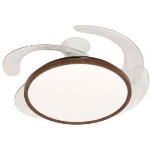 Ventilateur de plafond avec éclairage LED, Aelion référence 112457 FARELEK.