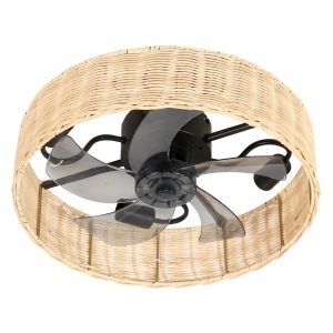 Ventilateur de plafond avec éclairage, Alyzia référence 112458 de FARELEK.