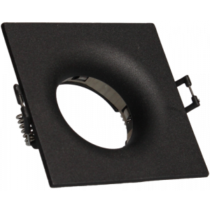 Kit spot encastré carré noir GU10 - 731706