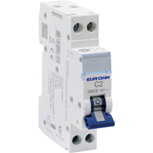 Disjoncteur EUR'OHM 1P+N 2A à vis - 20202