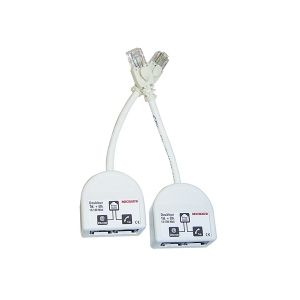 Doubleur RJ45, toutes versions pour Ethernet, téléphone, TV, audio