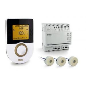 Thermostat programmable filaire pour chaudière ou PAC non réversible piles  TYBOX 117 DELTA DORE 6053005