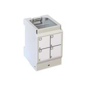 Support 4 connecteurs RJ45 LCS pour coffrets de communication Basique, Double Play et Basique avec brassage, référence 413180 de la marque LEGRAND.