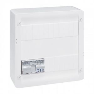 Coffret Multimédia Basique 8 RJ45 et 4 TV - 13 modules