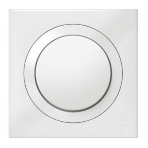  Interrupteur ou va-et-vient dooxie IP44 10AX 250V~ livré avec plaque carrée blanche