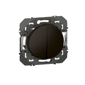 Transformeur pour réaliser 5 fonctions va-et-vient et poussoir Dooxie - finition noir mat - 600231 Legrand