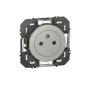 Prise de courant 2P+T Surface Dooxie 16A finition alu - 600435 Legrand