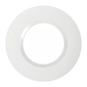  Plaque ronde dooxie 1 poste finition blanc - 600980 - Legrand 
