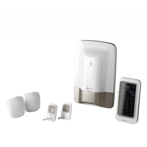 Pack alarme sans fil Tyxal+ référence 6410168 de DELTA DORE. Surveillance pour 1 à 8 zones. Possibilité de rajouter 50 éléments sans fil (détecteurs, sirènes, caméra, etc.).