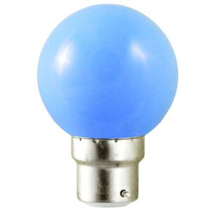 Ampoule LED B22 Couleur Bulb 1W Bleu