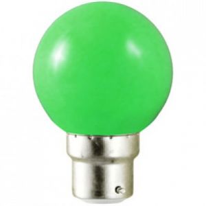 Ampoule LED B22 Couleur Bulb 1W Vert