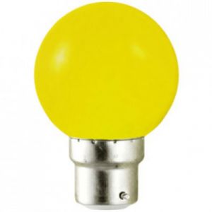 Ampoule LED B22 jaune - 1W