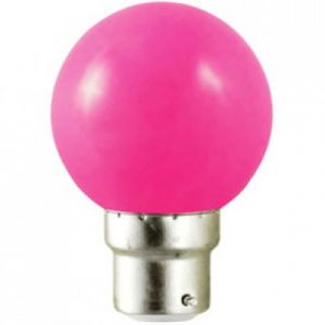 Ampoule LED B22 rose - 1W