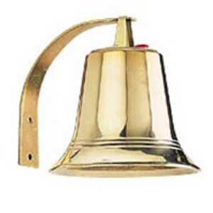 Carillon cloche de bronze poli