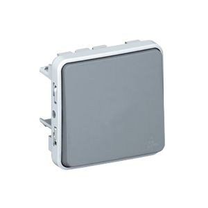 Poussoir NO Plexo composable - Gris 069540 Legrand