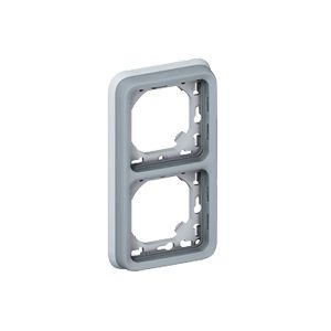 Support Plexo 2 postes vertical - Gris - 069685 - Legrand