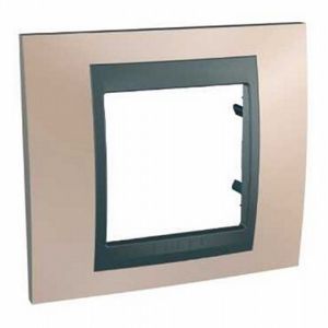 Plaque 1 poste - Cuivre Onyx