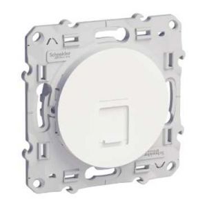 Prise RJ45 informatique Odace - Blanc - S520475 - Schneider 