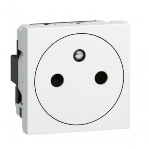 Prise double USB Type-A Mosaic 3A 15W 2 modules - blanc - particulier