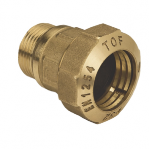  Raccord droit laiton PE diamètre 25 M3/4" 