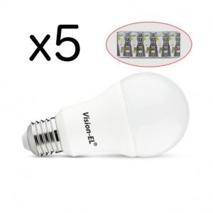 Pack de 5 Ampoules LED E27 12W 1100 Lm 4000°K  - 738841 - Vision-EL