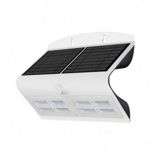 Applique Murale LED Solaire 6.8W 4000°K Blanc + Détecteur