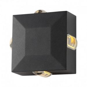 Applique Murale Carré LED 6W 470 LM Diffuseur 4000°K Gris IP54