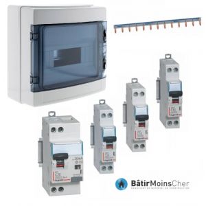 Tableau étanche avec inter différentiel et 3 disjoncteurs