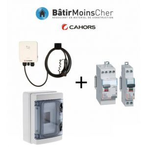 Kit recharge voiture électrique Cahors 7,4kW avec protections et coffret