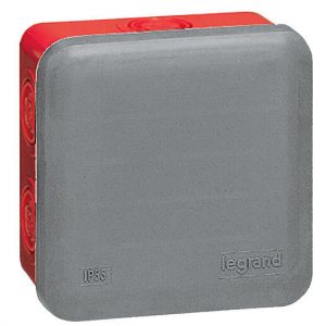 Boîte de dérivation carrée pour presse-étoupe Plexo dimensions 80x80x45mm 