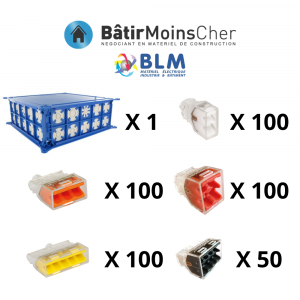 Pack boîte de dérivation apparente + bornes