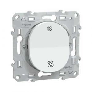 Bouton poussoir VMC Schneider Ovalis blanc - S320236