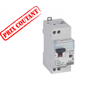 Disjoncteur différentiel mono DX3 AC 10A 10mA