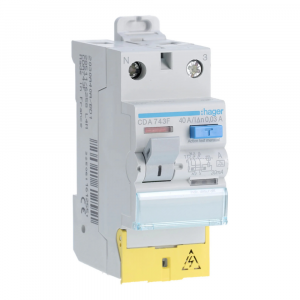 Interrupteur différentiel 40A type A 30mA - Hager - CDA743F