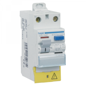 Interrupteur différentiel 40A type AC 30mA - Hager - CDC742F