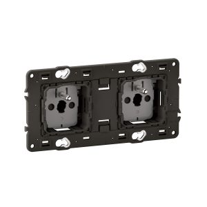 Prise double 2 x 2P+T 16A 250V Céliane précâblée référence CM0112 de la marque Legrand.